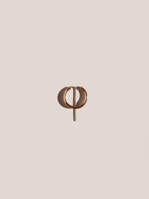 Mini Hoop & Post Earring - Rose Gold