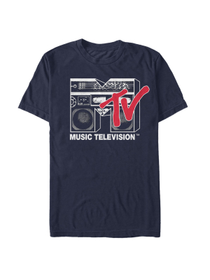 Men's Mtv Boombox Logo T-shirt