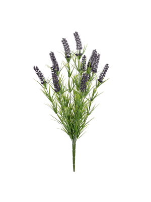 Vickerman 20" Artificial Purple Lavender Bush Uv Coated.