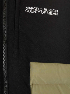 Marcelo Burlon County Of Milan Panelled Padded Jacket