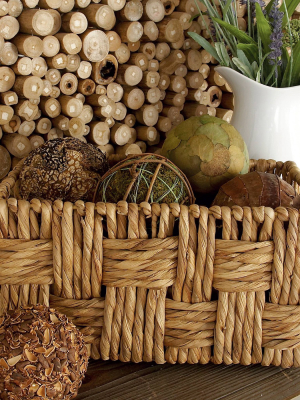 Olivia & May 13"x16" Set Of 2 Traditional Rectangular Wicker Baskets Natural