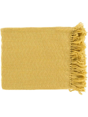 Thelma Solid Yellow Throw