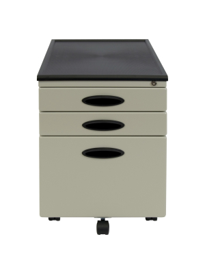 Mobile File Cabinet W/locking Drawers - Putty