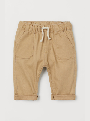 Twill Pull-on Pants