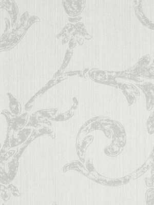 Scrollwork Wallpaper In Grey Design By Bd Wall