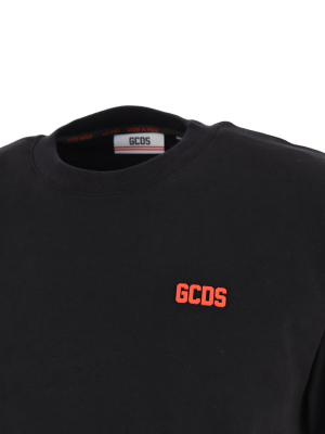 Gcds Logo Plaque Crewneck T-shirt