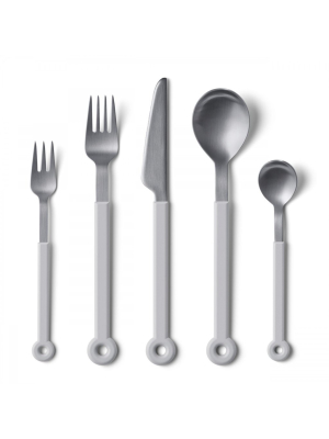 Mono Ring White Cutlery - 5pc Set