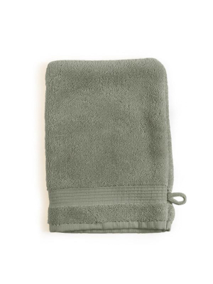 Essence Wash Mitt In White Design By Turkish Towel Company