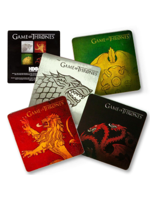Nerd Block Game Of Thrones Coasters | Nerd Block Exclusive Drink Coaster Pads | Set Of 4