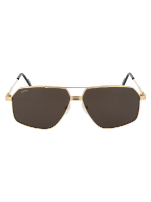 Cartier Geometric Frame Sunglasses