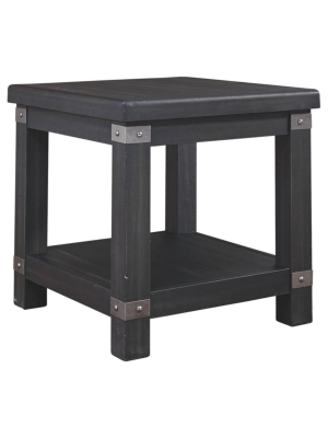 Delmar End Table Black - Signature Design By Ashley