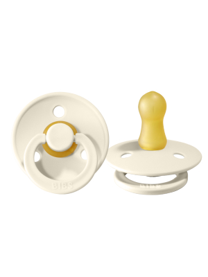 Bibs Pacifier 2 Pack: Ivory