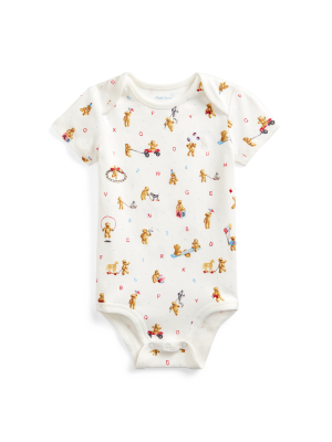 Bear-print Cotton Bodysuit