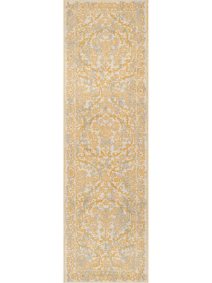 Evoke Ivory/gold Runner Rug