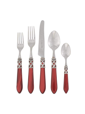 Vietri Aladdin Antique Red 5-piece Place Setting