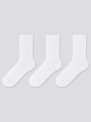 Women Crew Socks (3 Pairs)