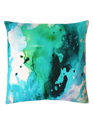 Piper Collection Peacock Mist Outdoor Pillow
