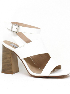 Strappy Cut Out Heeled Mule