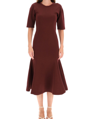 Marni Short Sleeve Flared Midi Dress