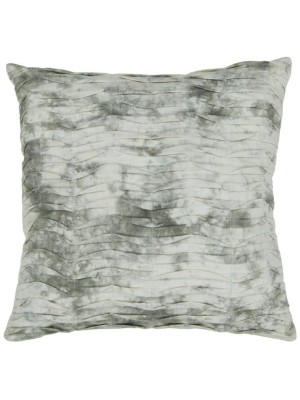 Handmade Contemporary Pillow, Grey