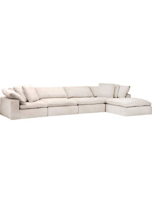 Mateo 5 Piece Modular Sectional, Romo Linen