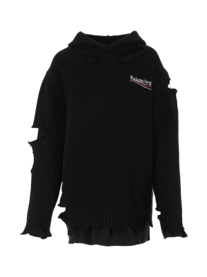 Balenciaga Political Campaign Destroyed Hoodie