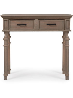 Cassatt 2 Drawer Console Table Gray - Finch