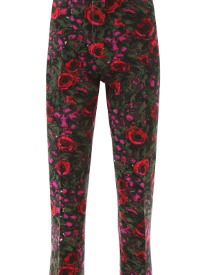 Marni Floral Print Pencil Trousers