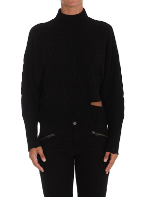 Pinko Cut-out Detail Knitted Jumper