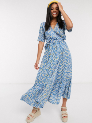 Y.a.s Daisy Wrap Maxi Dress