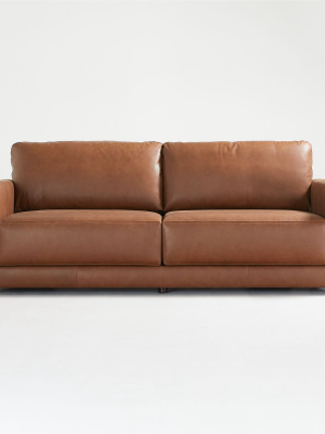 Gather Petite Leather Sofa