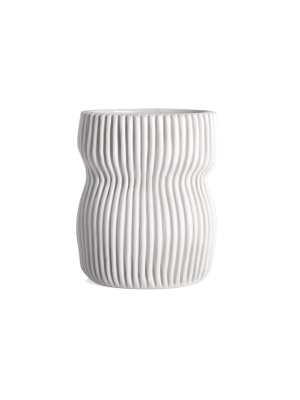 Cym Warkov Ceramics - Oval Curvy #5 - White