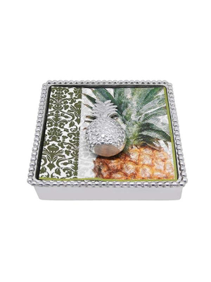 Pineapple Beaded Napkin Box