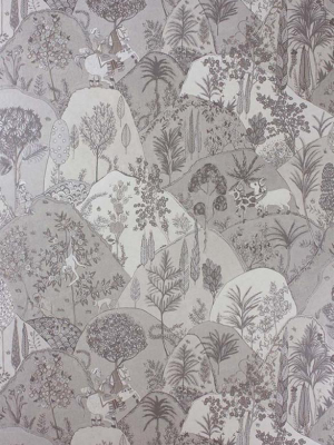 Aravali Wallpaper In Silver By Matthew Williamson For Osborne & Little