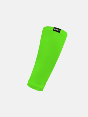 Hot Green Forearm Compression Sleeve