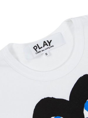 Comme Des Garcons Play Emblem Heart T-shirt - White