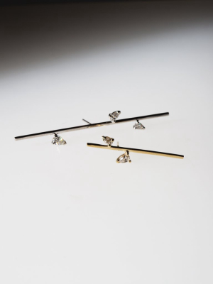 Linear Confetti Earring - 50mm