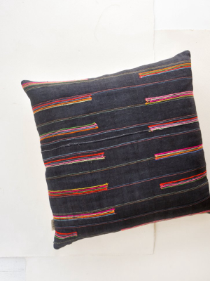 Stitch Stripe Pillow In Multi