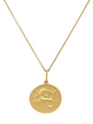 Zodiac Double Sided Necklace - Capricorn