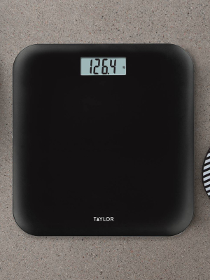 Digital Lightweight Bathroom Scale Black - Taylor