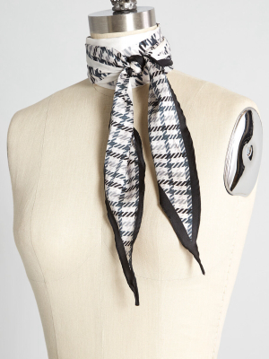 Hints Of Houndstooth Diamond Scarf