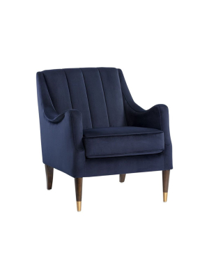 Patrice Armchair - Abbington Navy