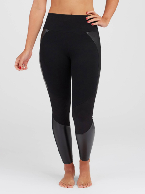 Assets By Spanx Women's Moto Leggings - Black