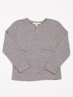 Boys Triblend Long Sleeve Henley