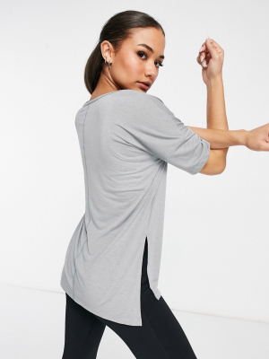 Nike Training Dry Layer Top In Gray