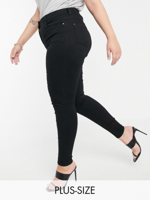 Yours Skinny Jeans In Black