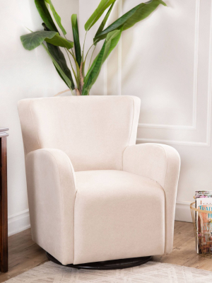 Callie Swivel Chair Ivory - Abbyson Living