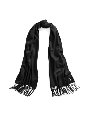 Fringe Cashmere-blend Scarf