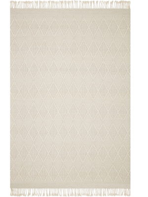 Myra White Diamond Rug