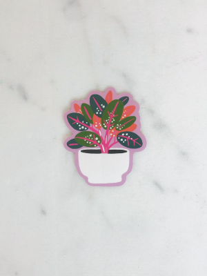 Idlewild Rubber Plant Die Cut Sticker